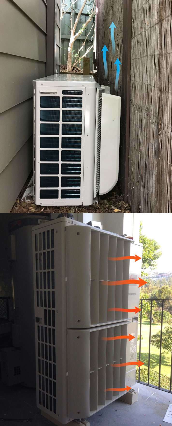 air conditioning air deflectors