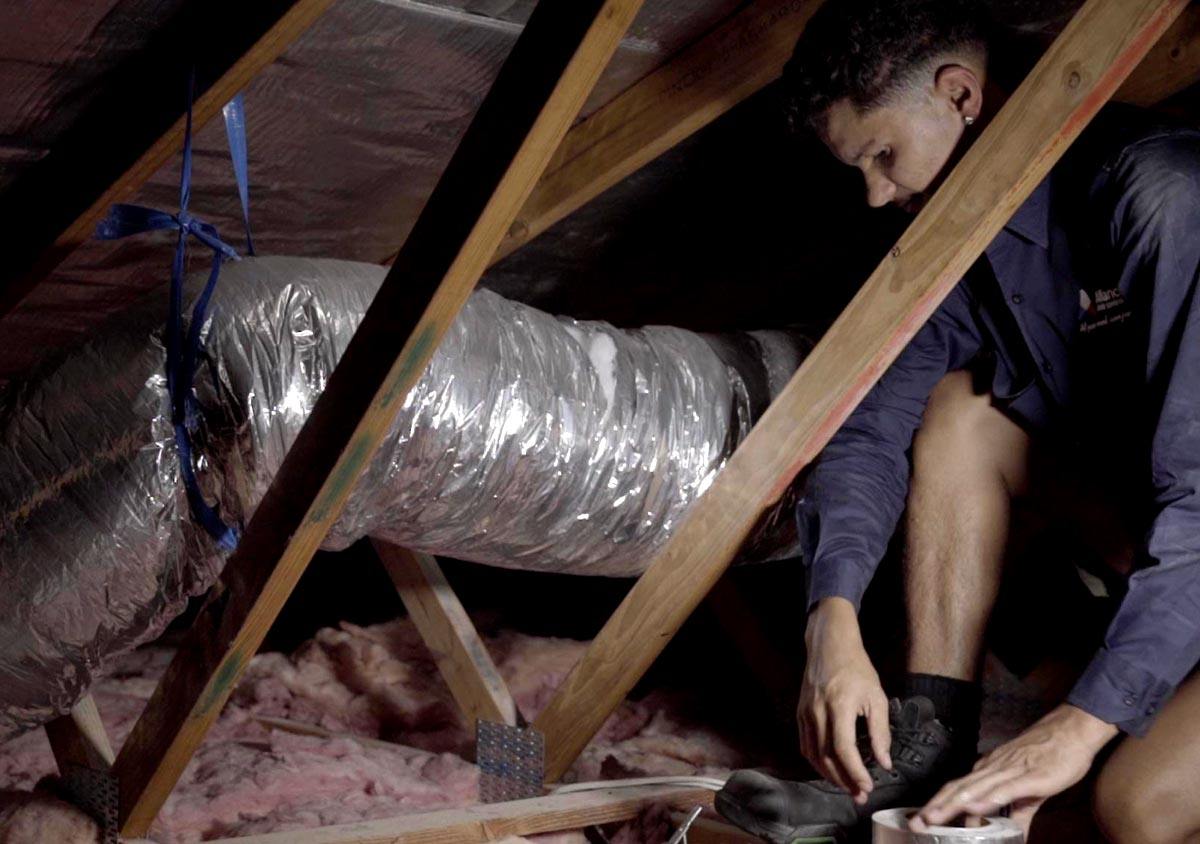 Inspect the ducting