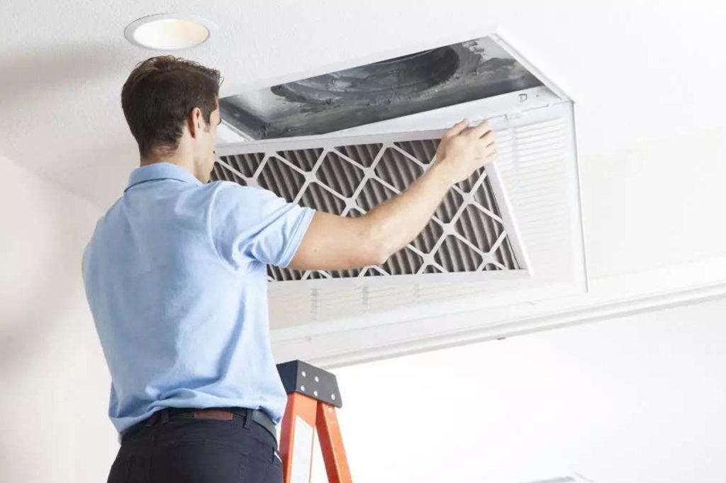 aircon filter replacement 1